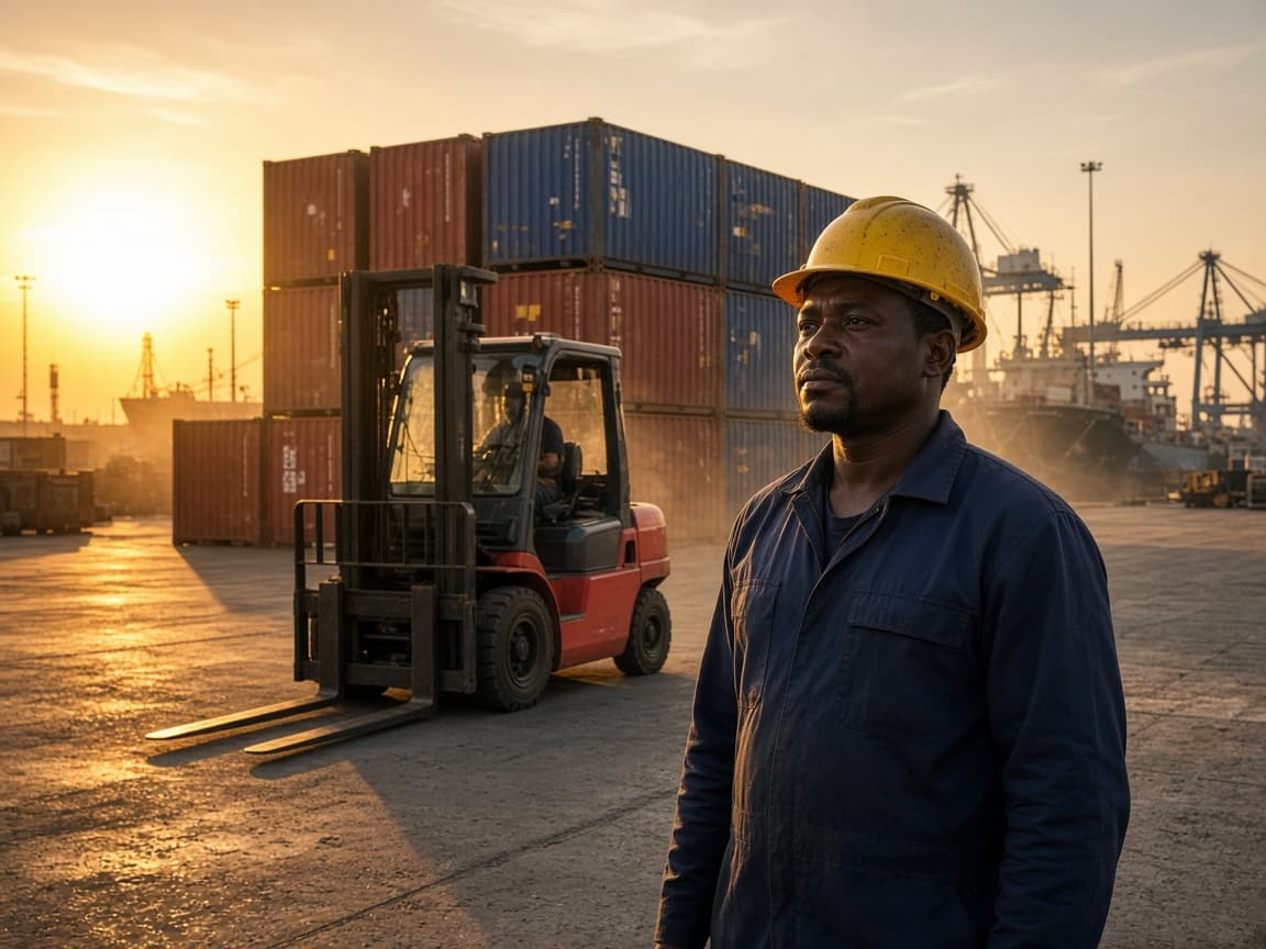 Industrial logistics in Tema